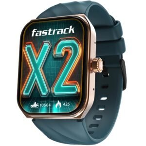 Fastrack New Limitless X2 Smartwatch|1.91" UltraVU with Rotating Crown|60 Hz Refresh Rate|Advanced Chipset|SingleSync BT Calling|NitroFast Charge|100+ Sports Mode & Faces|Upto 5 Day Battery|IP68,Teal