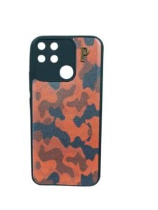 Camouflage Design Mobile Cover Compatible for Narzo 50a (Deep Red)